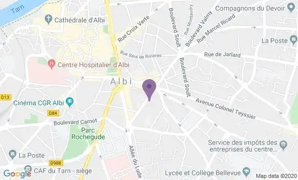 Localisation Mtre Commenge Camille