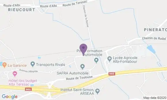 Localisation Mtre Mirete Bernard