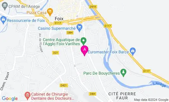 Localisation Mtre Quintanilha Pauline