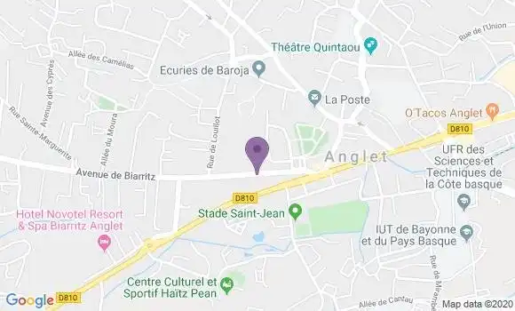 Localisation Mtre Hiriart Bernard
