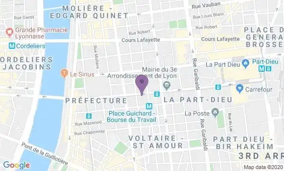 Localisation Mtre Dindoyal Creusot Indira