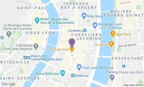Localisation Mtre Terrier Caroline