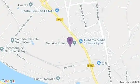 Localisation Mtre Tholin Ulric