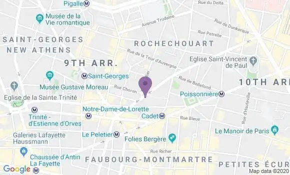 Localisation Mtre Elisian Hélène