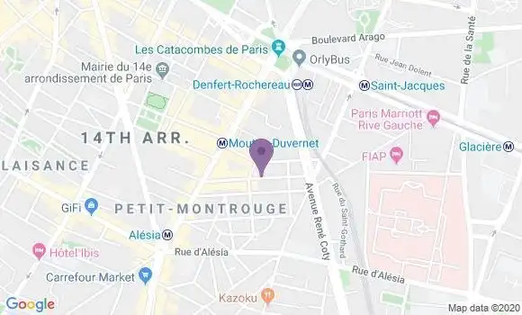 Localisation Mtre Joseph Oudin Charles