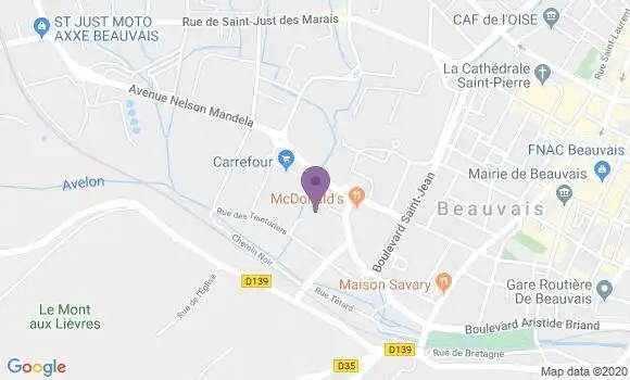 Localisation Mtre Vanhoucke Jean Baptiste