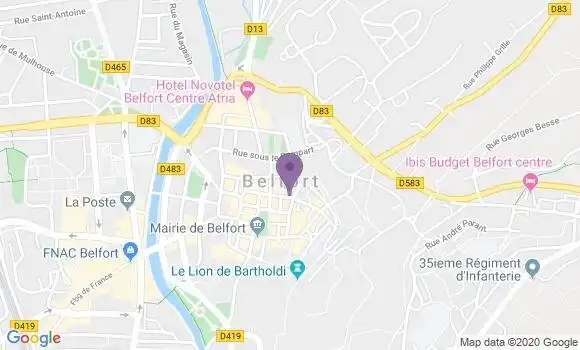 Localisation Mtre Belin Denis