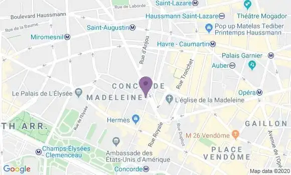 Localisation Mtre Vincent Camille