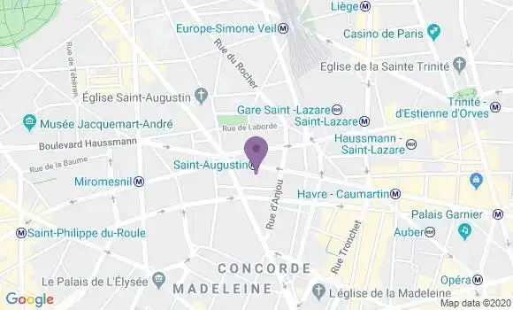 Localisation Mtre Huc Vincent