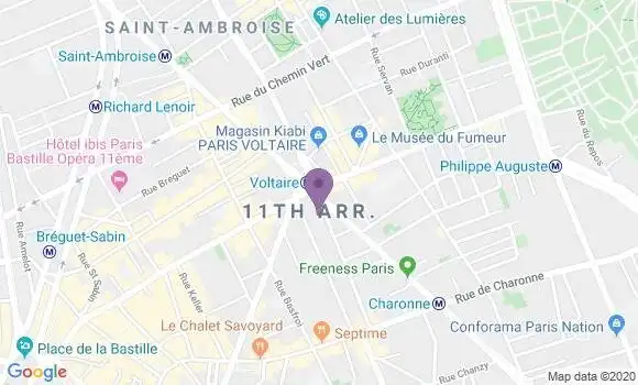 Localisation Mtre Hinoux Audrey