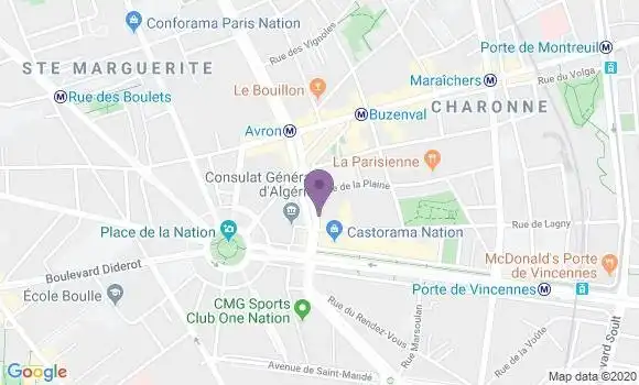 Localisation Mtre Bruggiamosca Claire