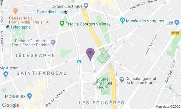 Localisation Mtre Lin Julien