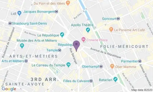 Localisation Mtre Michelin Anouck