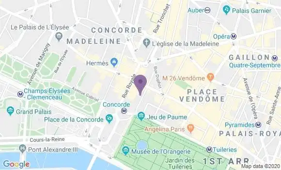 Localisation Mtre Thomas Arnaud