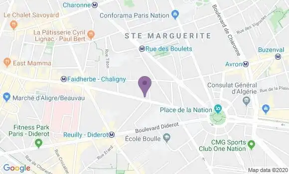 Localisation Mtre Azencot Muriel