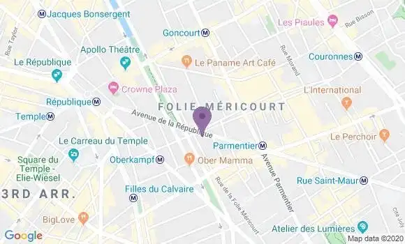 Localisation Mtre Morel Guillemette