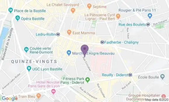 Localisation Mtre Singh Charlotte