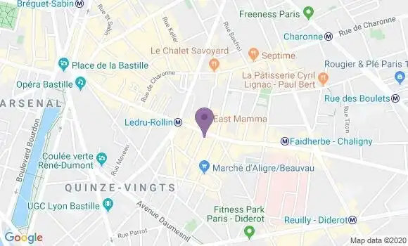 Localisation Mtre Stefania Thomas