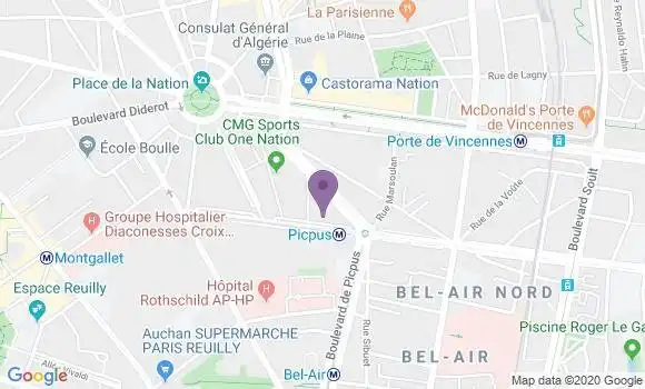 Localisation Mtre Bertaina Emilie