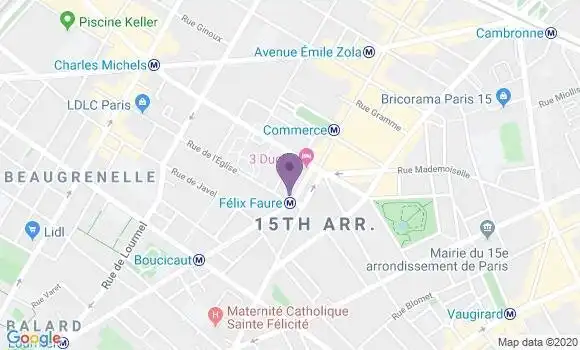 Localisation Mtre Gayant Cindy