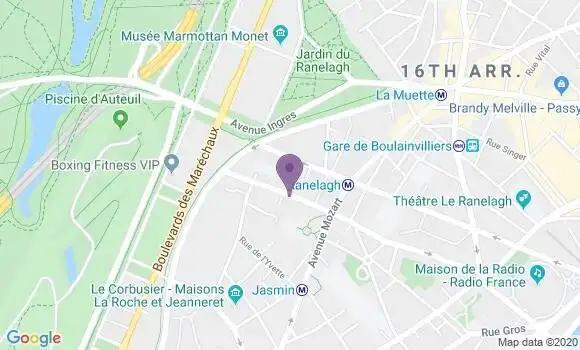 Localisation Mtre Sarfati Amandine