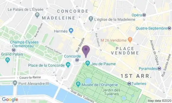 Localisation Mtre Pauly Claire