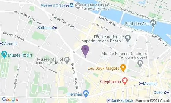 Localisation Mtre Paricio Aurélie