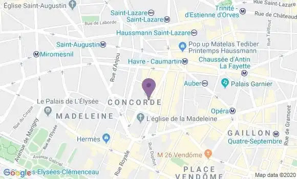 Localisation Mtre Paulin Nicolas