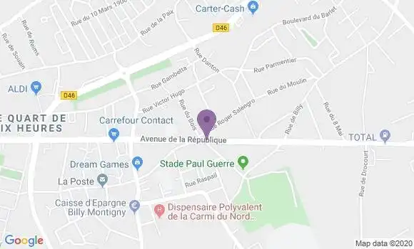 Localisation Mtre Faliva Cathy