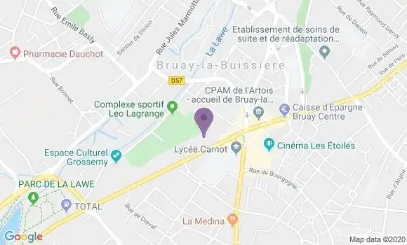 Localisation Mtre Ingelaere Ribaucourt Brigitte