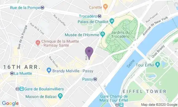 Localisation Mtre Guillard Charlotte