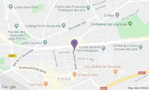 Localisation Mtre Wattez Francis