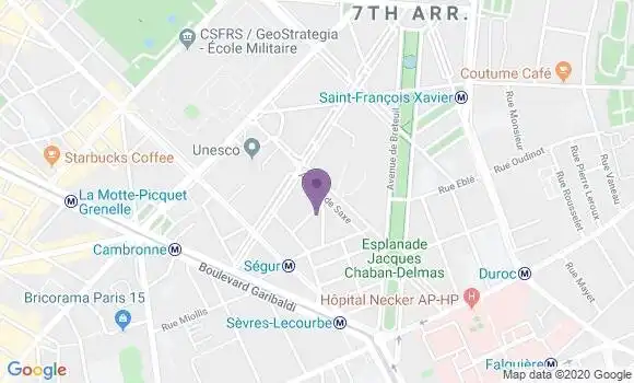 Localisation Mtre Cossic Marie Gabrielle