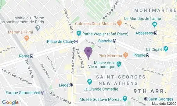 Localisation Mtre Casalis Clémentine