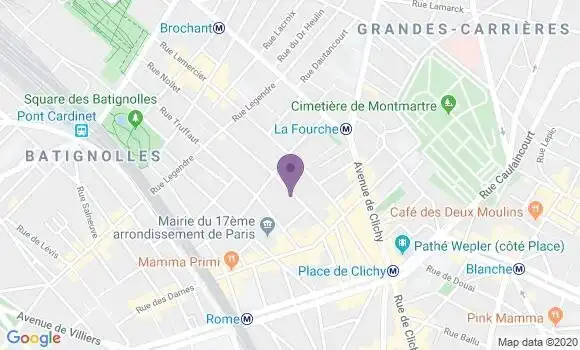 Localisation Mtre Moinier Laura