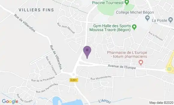 Localisation Mtre Audeval Sandrine