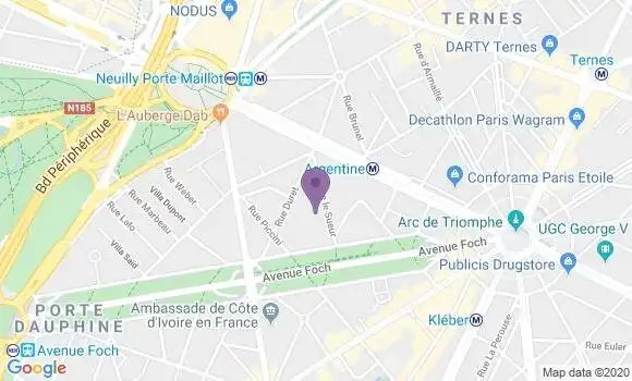 Localisation Mtre Chiche Ilanit