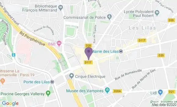 Localisation Mtre Chemla Nathalie