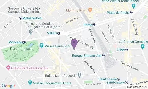 Localisation Mtre Bloch Justine