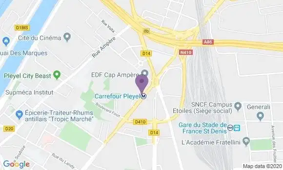 Localisation Mtre Djouka Alley