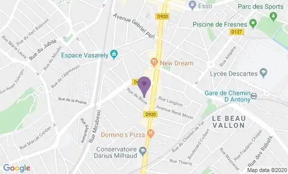 Localisation Mtre Baudelet Lucas