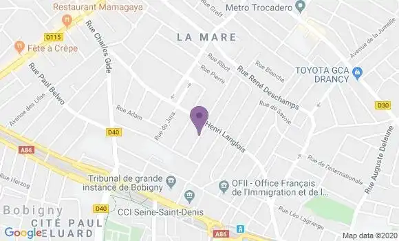 Localisation Mtre Givord Catherine