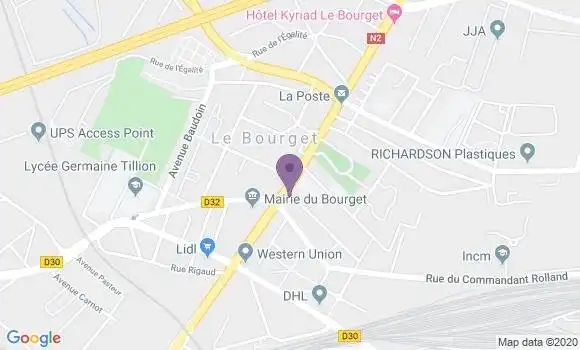 Localisation Mtre Landre Lyne