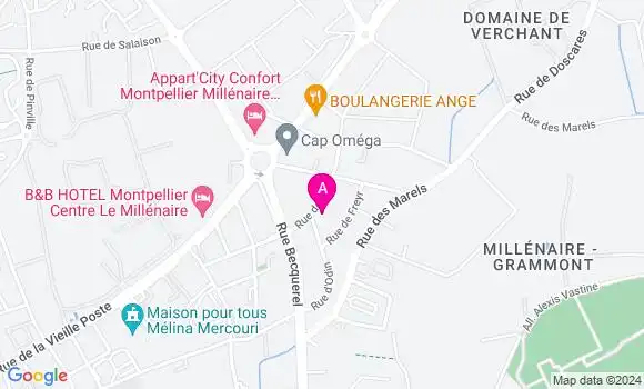 Localisation Mtre Diamant Berger Sarah