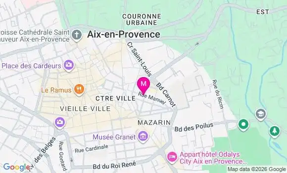 Localisation Mtre Leca Carline