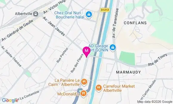 Localisation Mtre Chauvin Romane