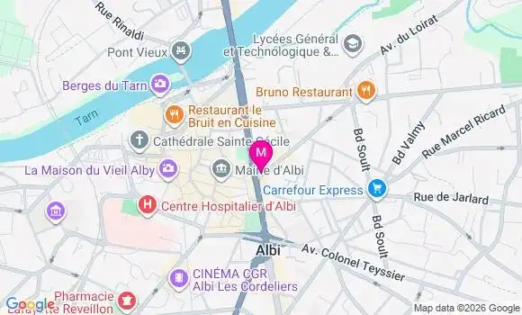 Localisation Mtre Albarede Candice