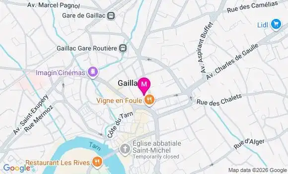 Localisation Mtre Gillet Elisa