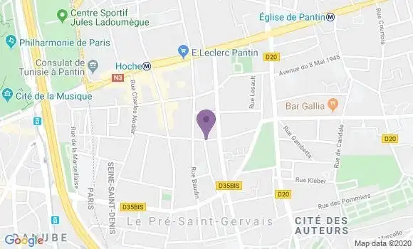 Localisation Mtre Poujade Corinne