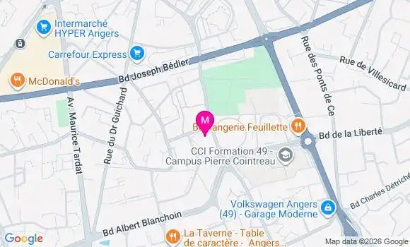 Localisation Mtre Pinier Laurent